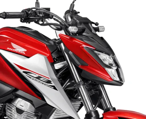 Detalhe da tampa do tanque Honda CB 300F Twister CBS