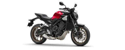 Honda CB 650R E-Clutch vermelha com novo visual esportivo