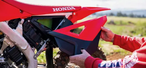 Detalhe do fluxo de ar da CRF 250R