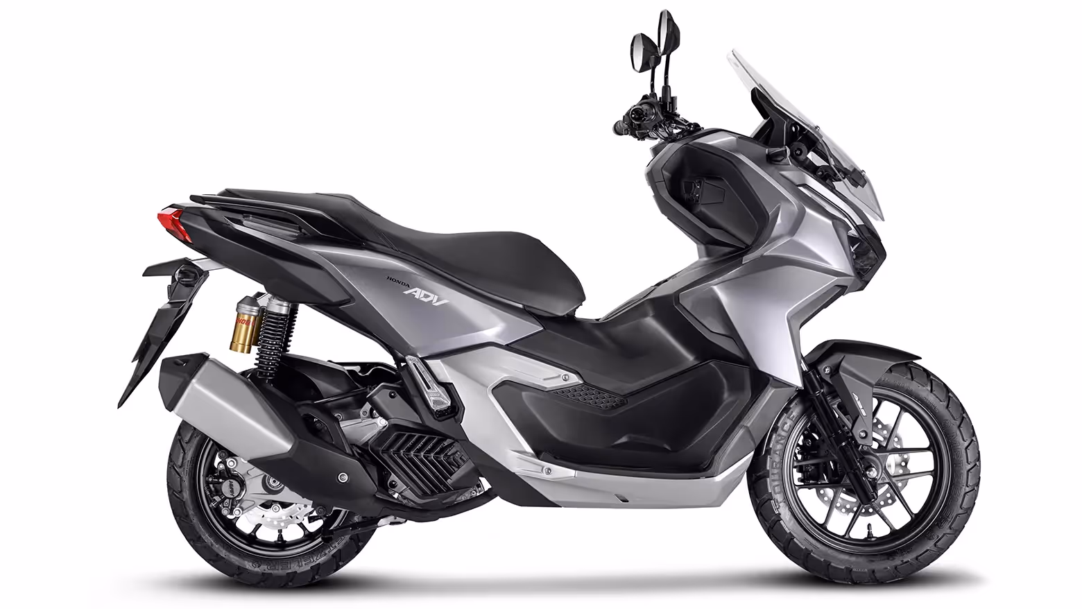 Honda ADV prata vista lateral