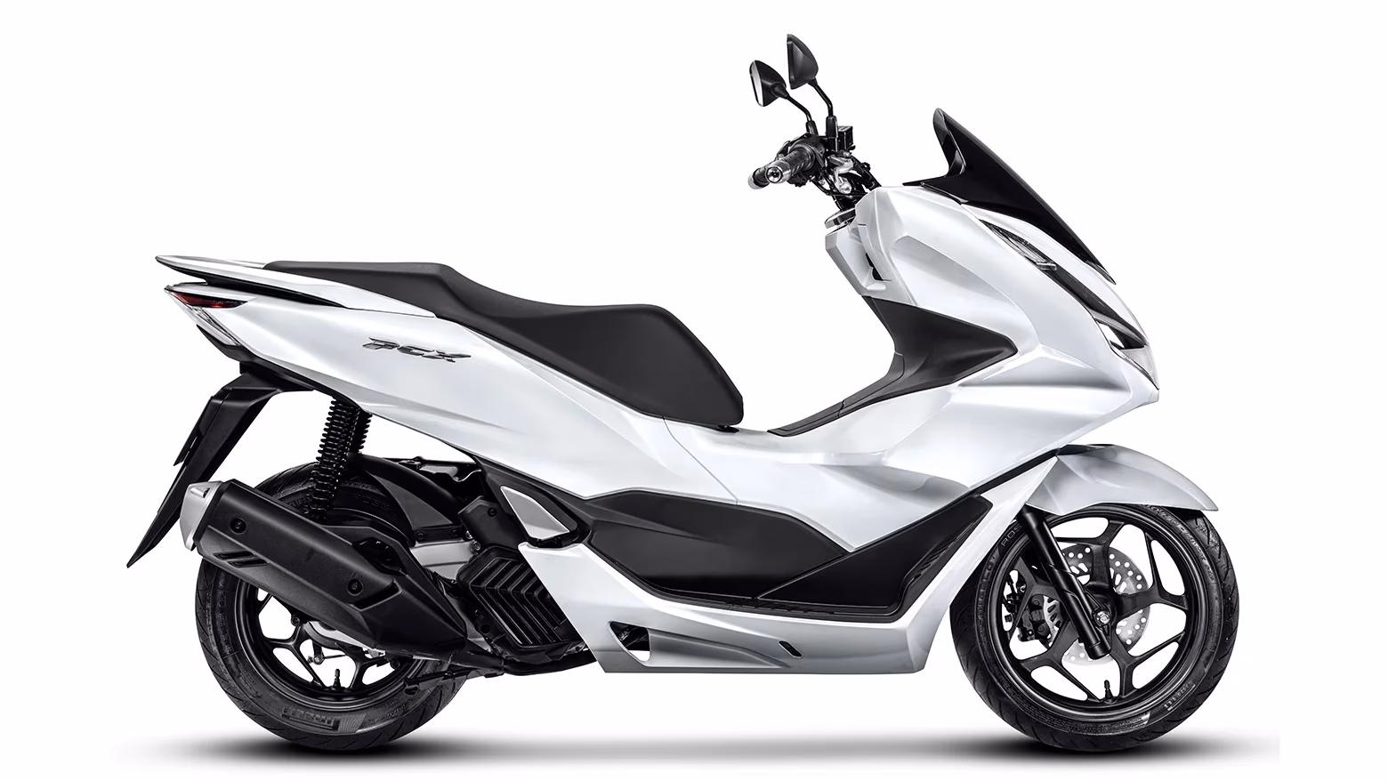 PCX na cor branco perolizado, vista lateral - 34 de 38